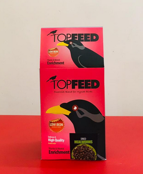 تاپ فيد مرغ مينا حشره دار 1kg topfeed