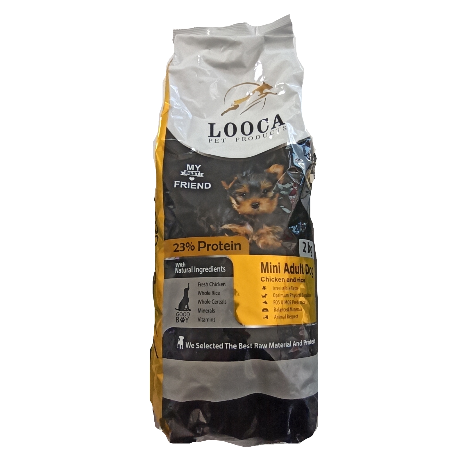 looca dog adult mini chicken & rice 2kg